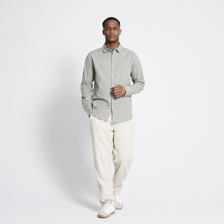Linen blend shirt "Lucas" Green 1